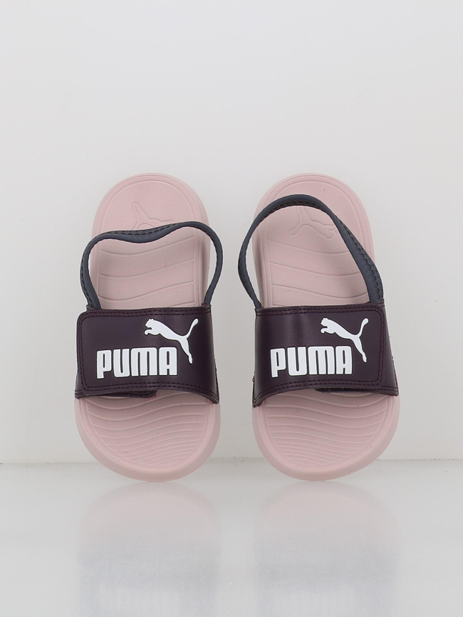 Claquettes popcat strap avec lanière enfant violet - Puma