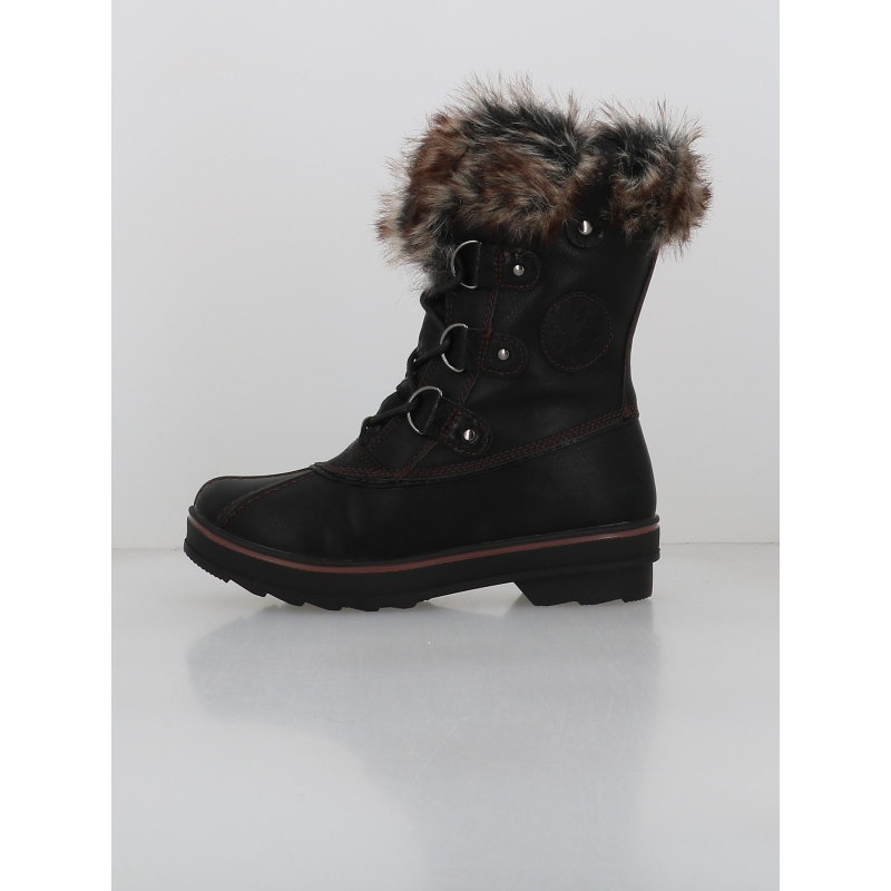 Botte de neige camille noir femme - Kimberfell