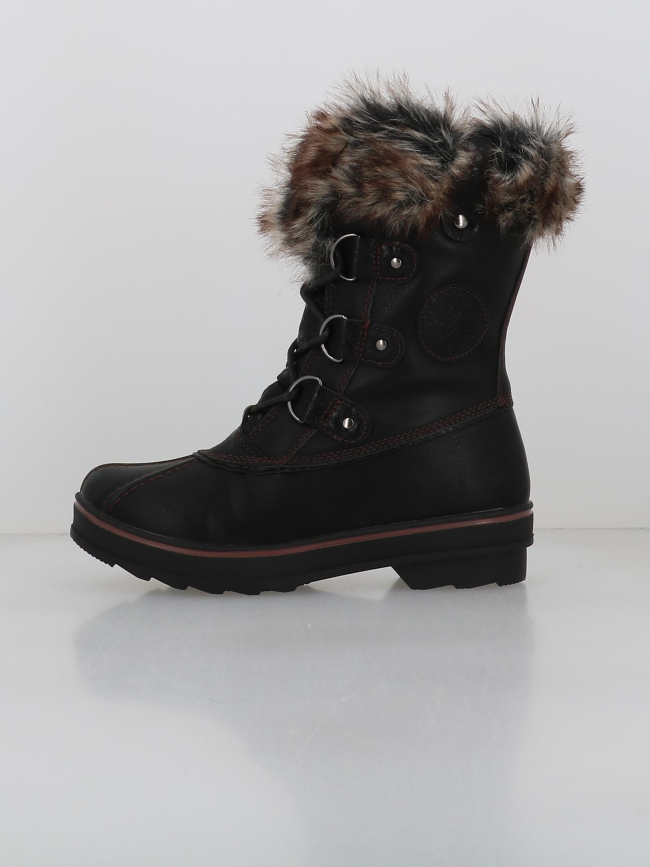 Botte de neige camille noir femme - Kimberfell