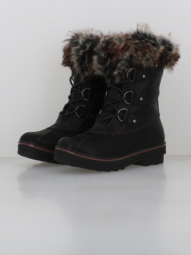 Botte de neige camille noir femme - Kimberfell