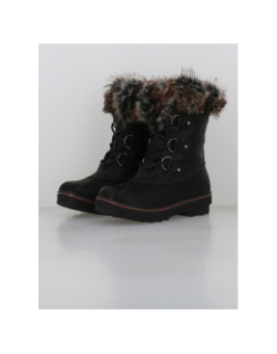 Botte de neige camille noir femme - Kimberfell