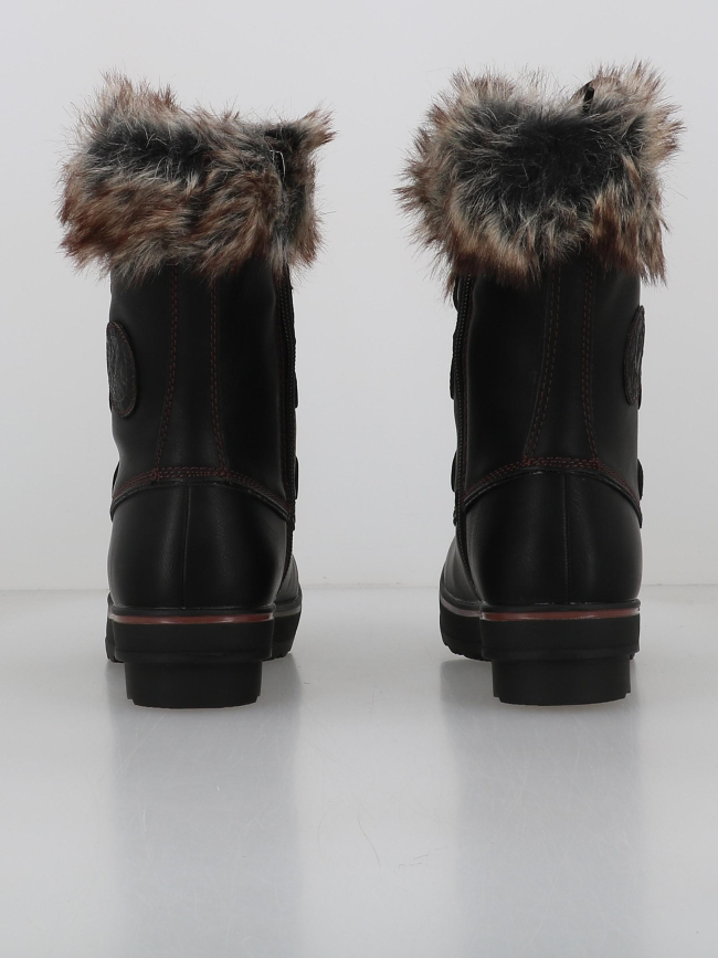 Botte de neige camille noir femme - Kimberfell