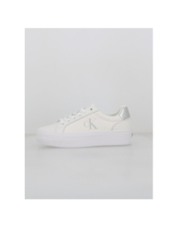 Baskets compensées bold vulc blanc argent femme - Calvin Klein Jeans