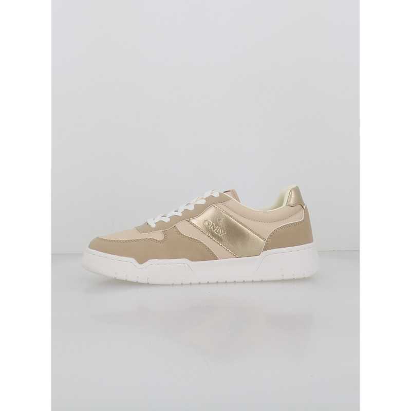 Baskets swift 4 beige doré femme - Only