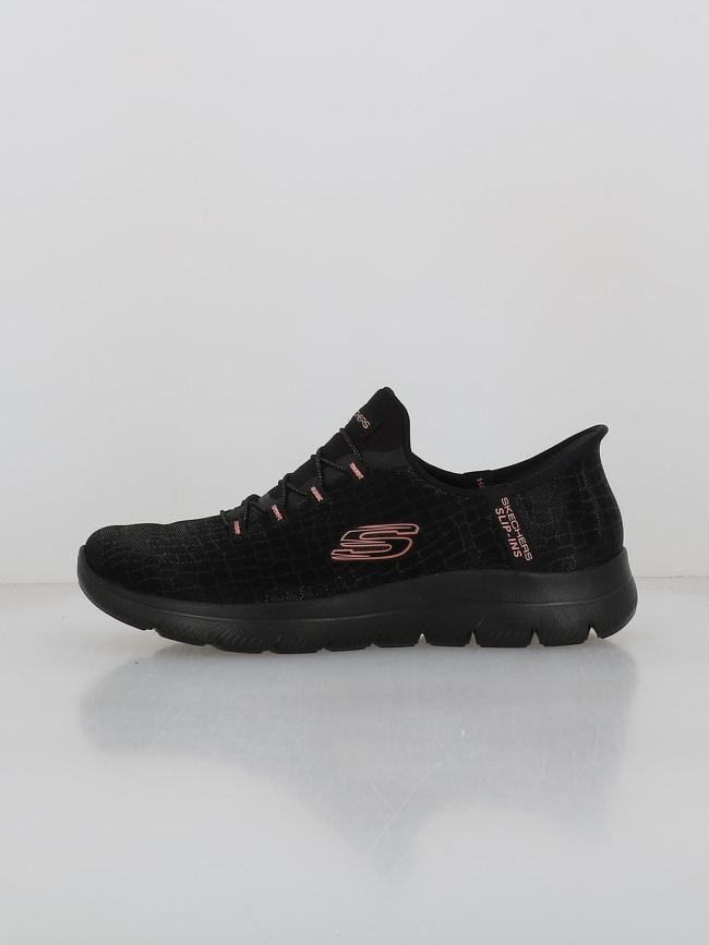 Baskets slip-ins classy night noir femme - Skechers