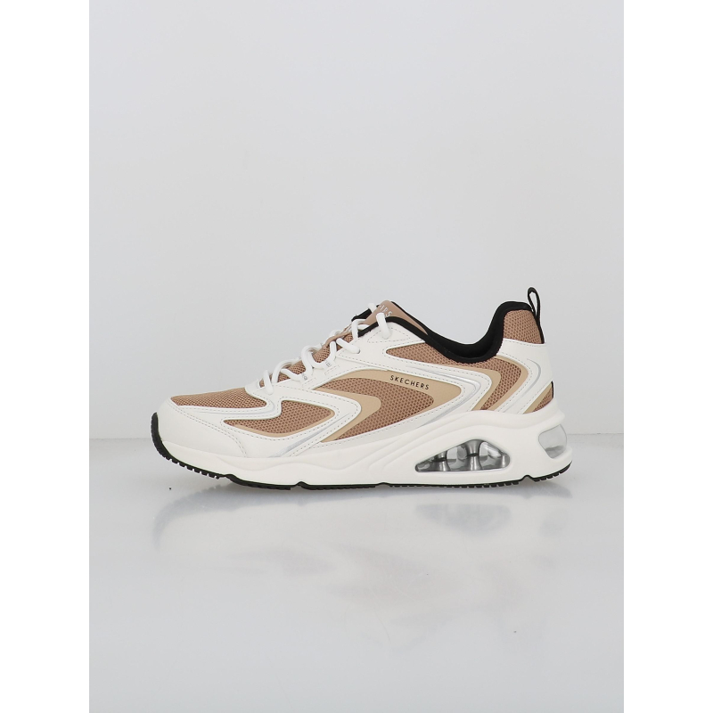 Baskets tres-air uno street blanc beige femme - Skechers