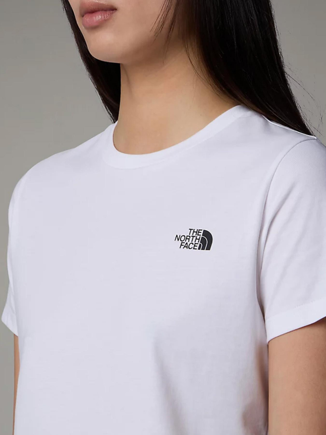 T-shirt simple dome blanc femme - The North Face