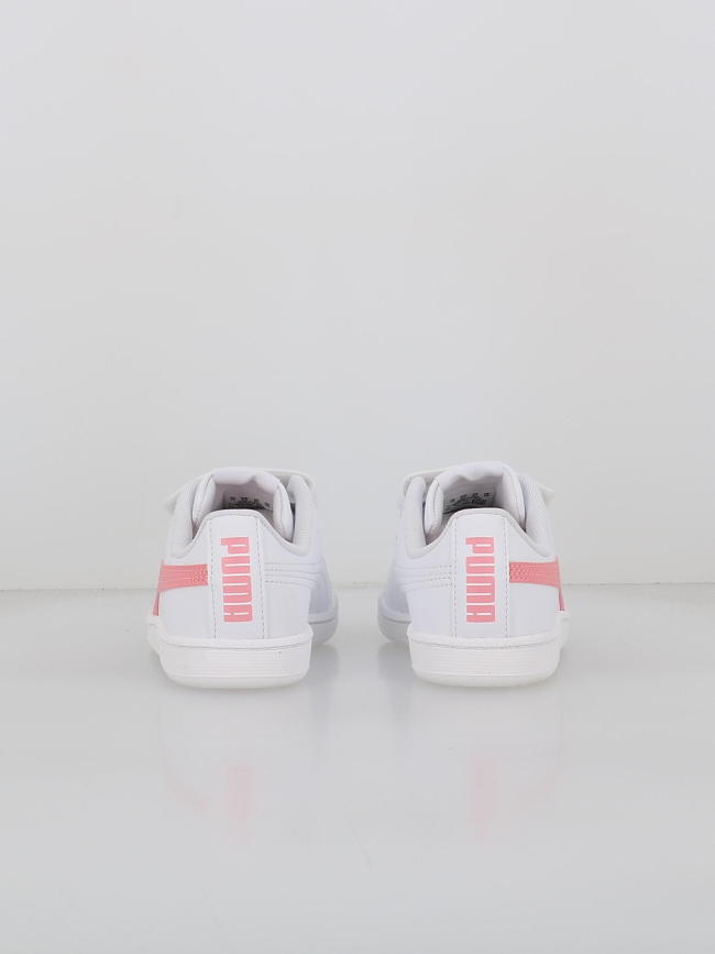 Baskets à scratch up blanc rose fille - Puma