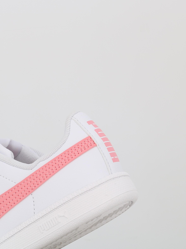 Baskets à scratch up blanc rose fille - Puma