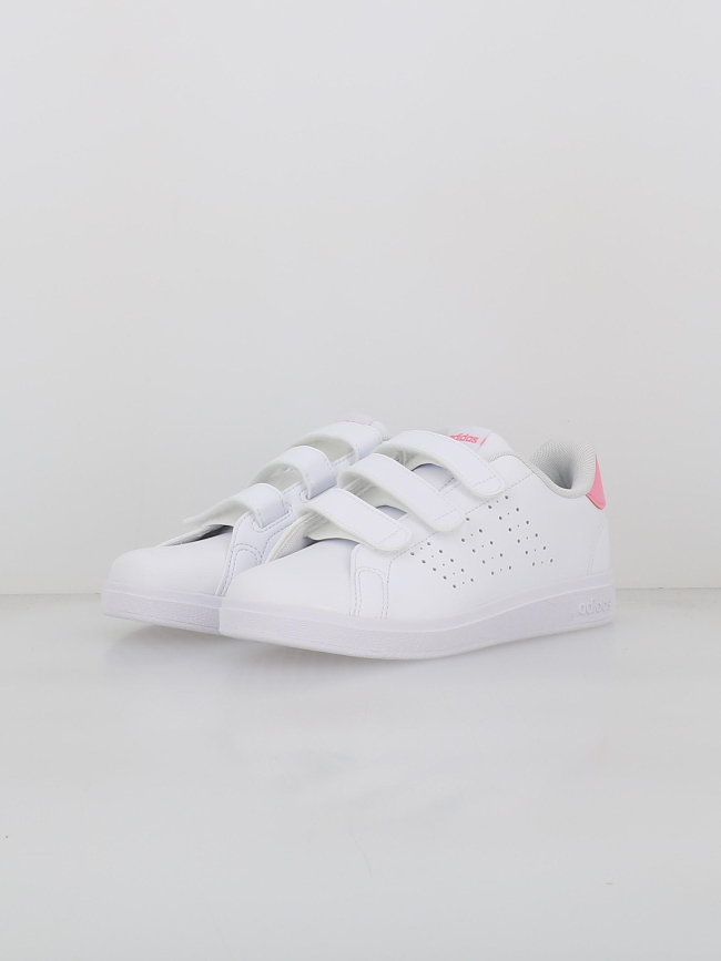 Baskets à scratch advantage base cf 2.0 blanc fille - Adidas