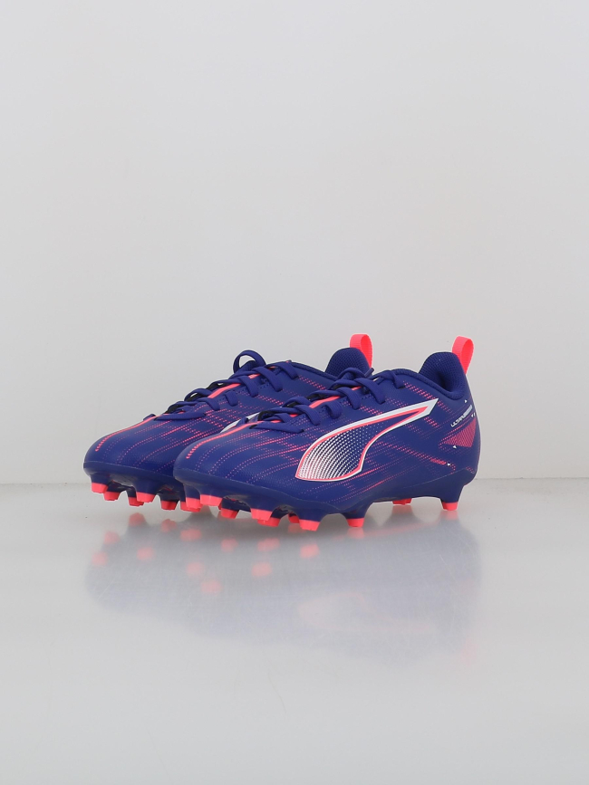 Chaussures de football ultra play fg/ag bleu enfant - Puma