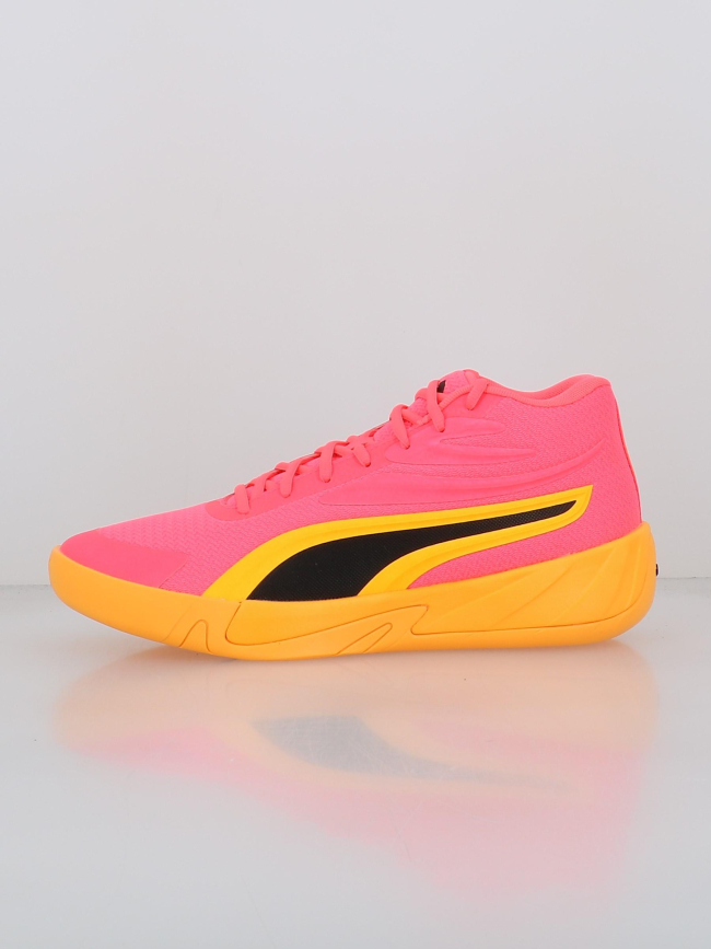 Chaussures de basketball court pro rose orange - Puma