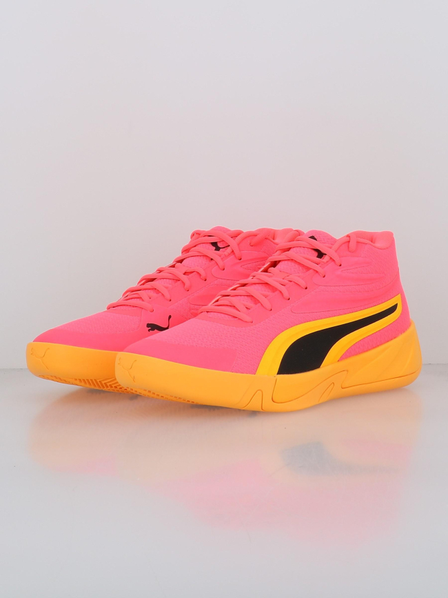 Chaussures de basketball court pro rose orange - Puma