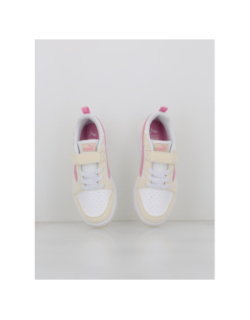 Baskets à scratch rebound ps blanc beige rose fille - Puma