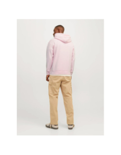 Sweat à capuche jorvesterbro rose homme - Jack & Jones