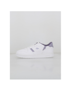 Baskets t-clip set blanc violet enfant - Lacoste