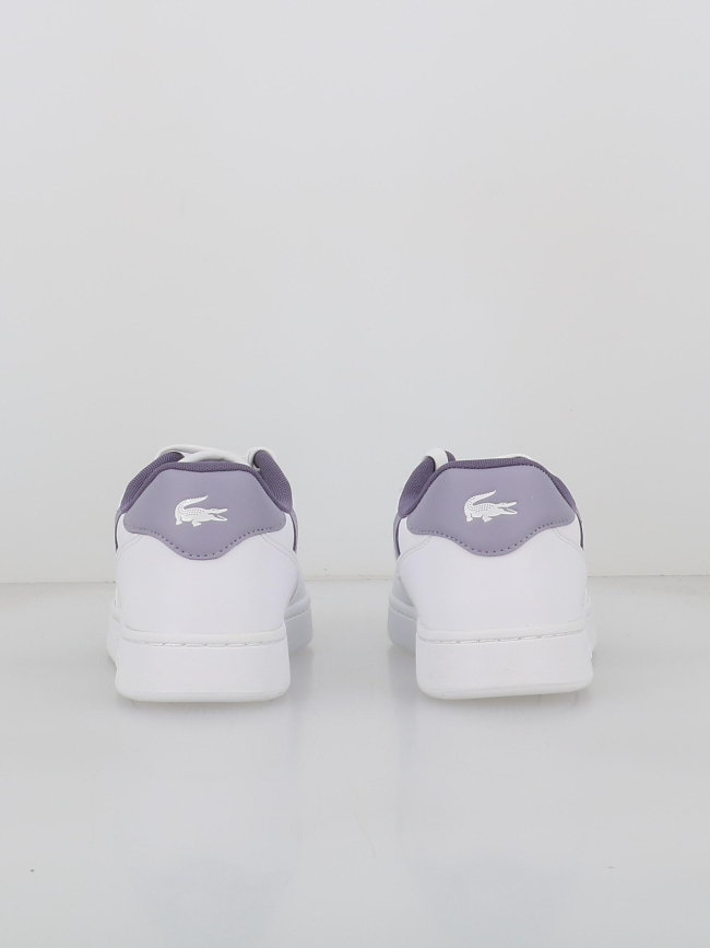 Baskets t-clip set blanc violet enfant - Lacoste