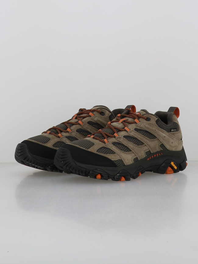 Chaussures de randonnée moab 3 gtx kaki homme - Merrell