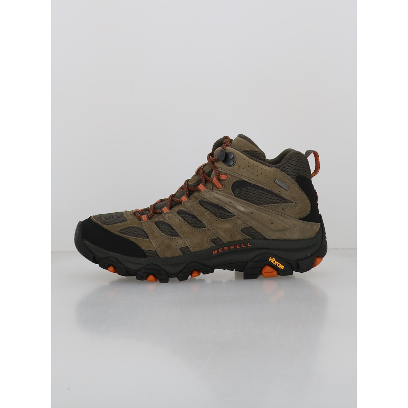 Chaussures de randonnée moab 3 mid gtx kaki homme - Merrell