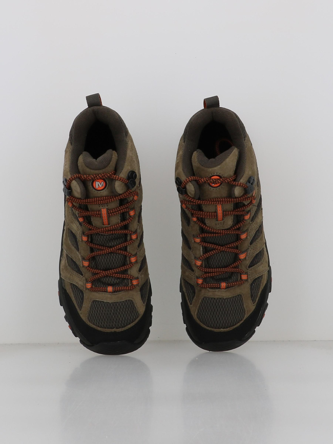 Chaussures de randonnée moab 3 mid gtx kaki homme - Merrell