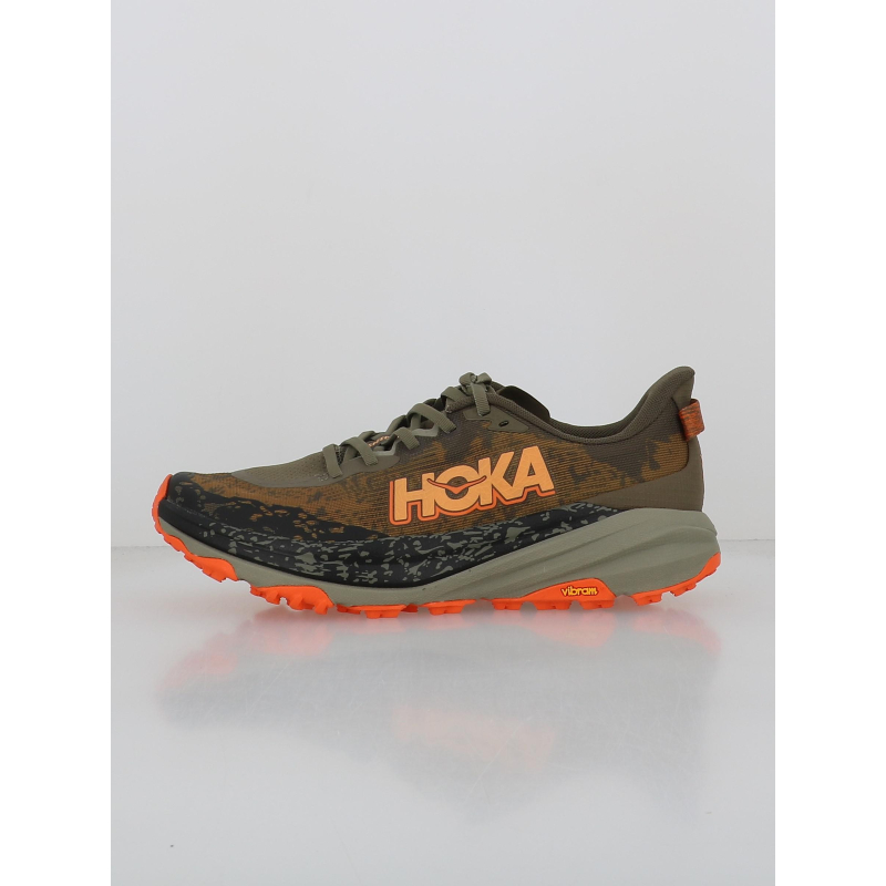 Chaussures de trail speedgoat 6 kaki homme  Hoka