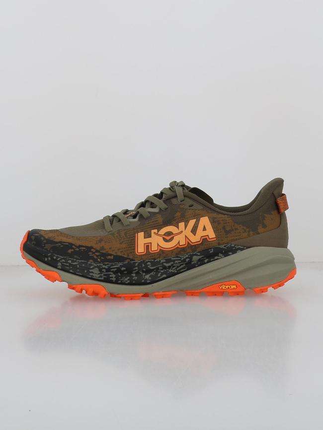 Chaussures de trail speedgoat 6 kaki homme  Hoka