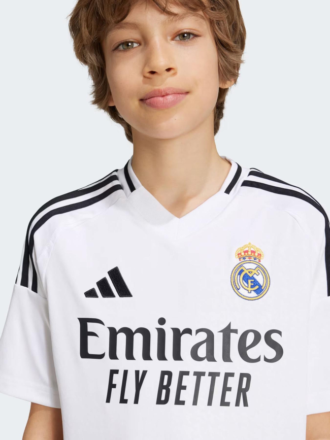 Maillot de football real madrid 24/25 blanc enfant - Adidas