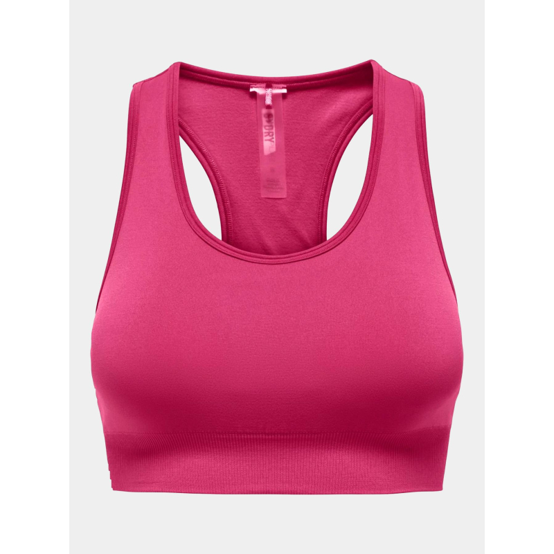 Brassière de sport daisy rose fuchsia femme - Only Play