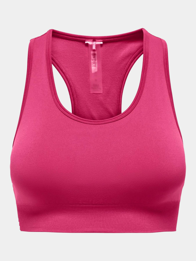 Brassière de sport daisy rose fuchsia femme - Only Play