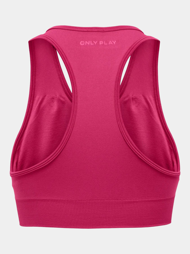 Brassière de sport daisy rose fuchsia femme - Only Play