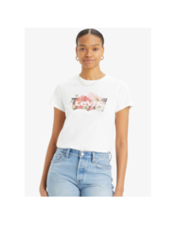 T-shirt the perfect tee floral blanc femme - Levi's