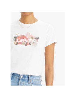 T-shirt the perfect tee floral blanc femme - Levi's