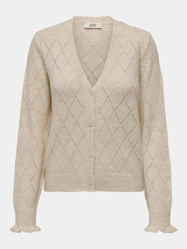 Gilet cardigan letty écru femme - JDY