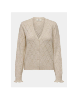 Gilet cardigan letty écru femme - Jacqueline De Yong