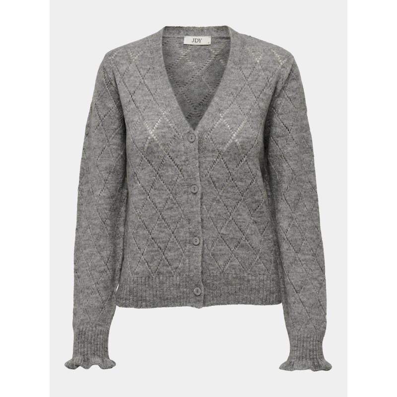 Gilet cardigan letty gris femme - Jacqueline De Yong