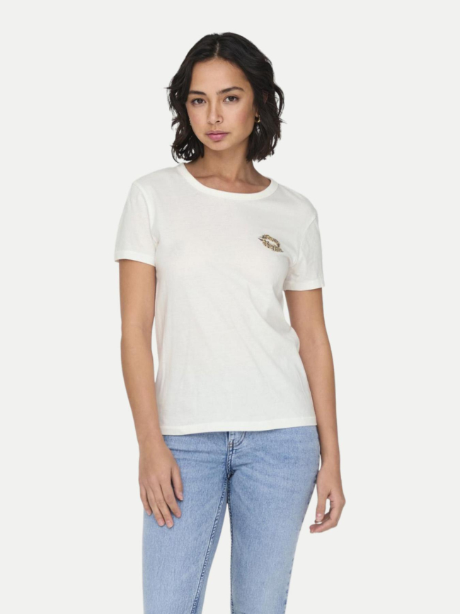 T-shirt michigan blanc femme - Jacqueline De Yong