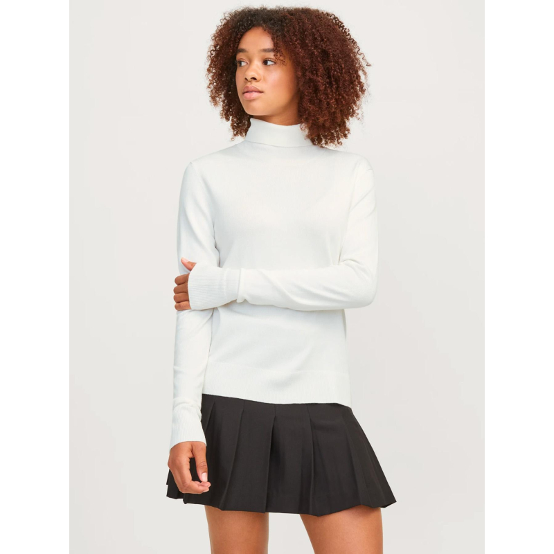 Pull col roulé fin ada blanc femme - Jjxx