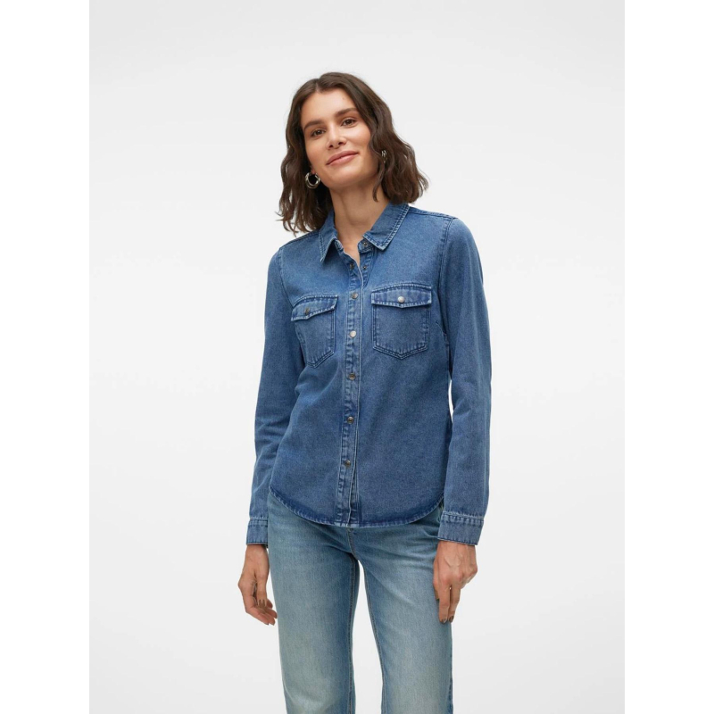 Chemise en jean jennie bleu femme - Vero Moda