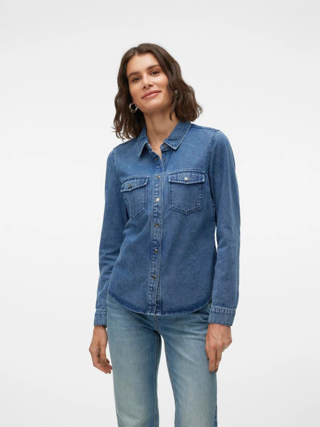 Chemise en jean jennie bleu femme - Vero Moda