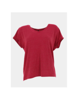 T-shirt rayé pailleté harrie rose femme - Only