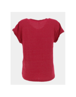 T-shirt rayé pailleté harrie rose femme - Only