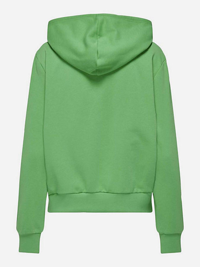 Sweat à capuche cœur noli vert femme - Only