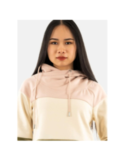 Sweat à capuche colorblock maddie vert rose femme - Only