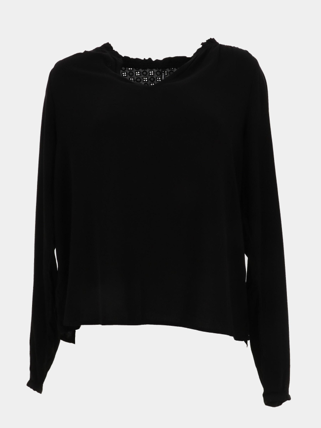 Blouse uni nicki noir femme - Only