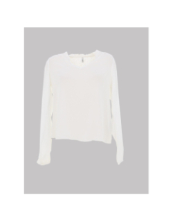 Blouse uni nicki blanc femme - Only