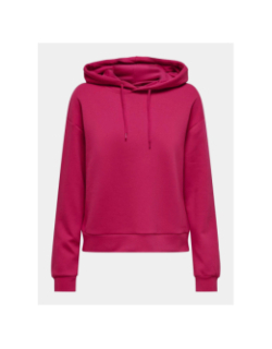 Sweat à capuche lounge ls rose femme - Only Play