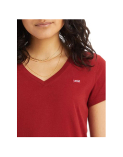 T-shirt perfect col v rouge femme - Levi's