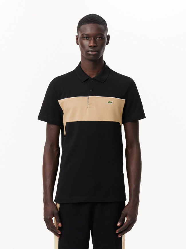 Polo regular fit bicolore noir homme - Lacoste