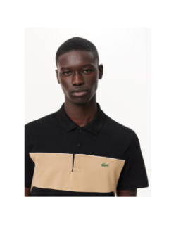 Polo regular fit bicolore noir homme - Lacoste