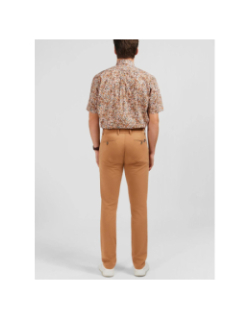 Pantalon chino slim amrron noisette homme - Eden Park